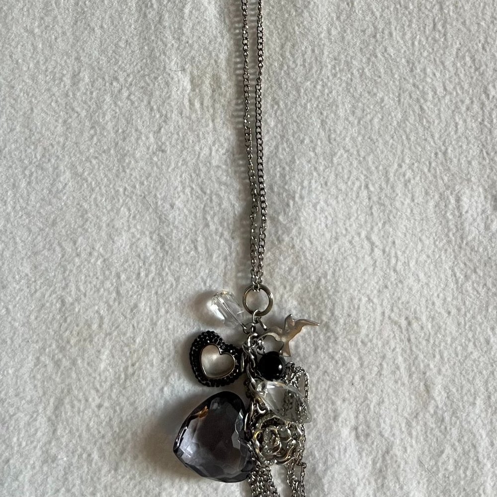 ‘Funky’ Silver Tone w/ Crystals & Charms by Avenue - Picture 2 of 6